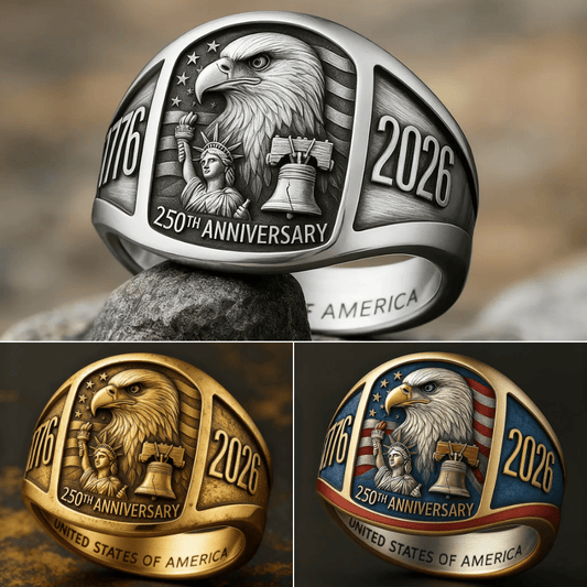 🔥Last 4 Hours Sale: 250th Anniversary Edition U.S. Heritage Ring
