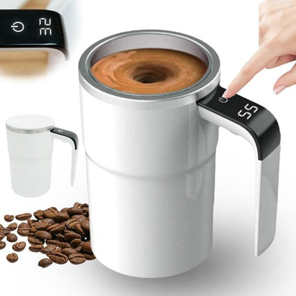🔥Electric coffee mug with a built-in LCD thermometer