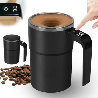 🔥Electric coffee mug with a built-in LCD thermometer